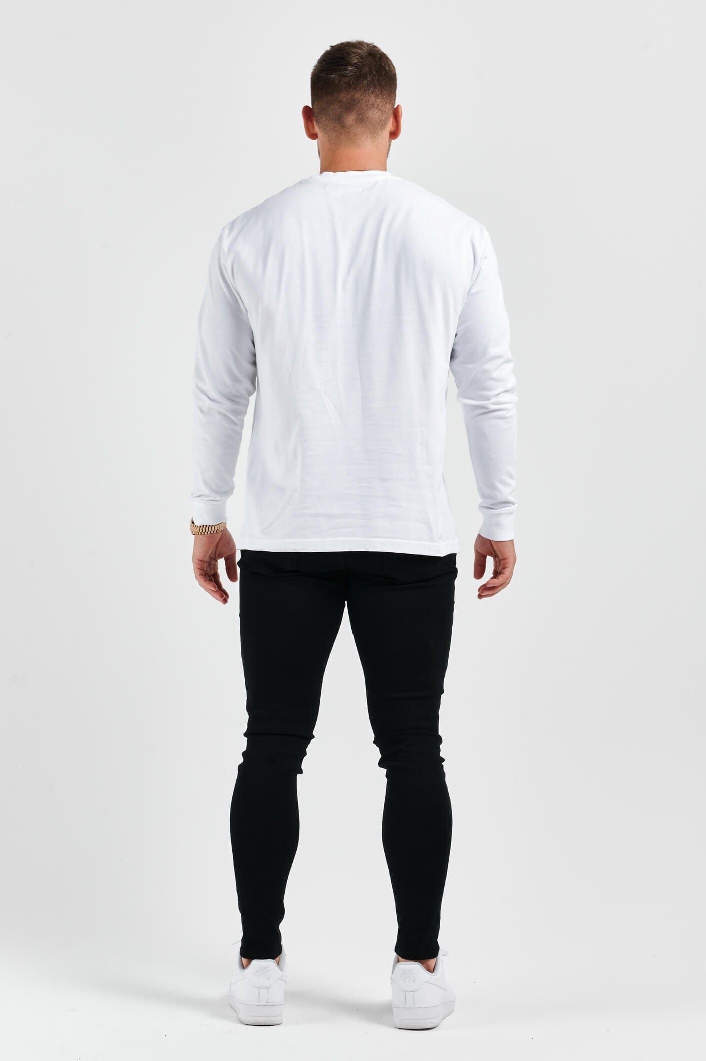 ELEVATE BASICS LONG SLEEVE T-SHIRT - WHITE