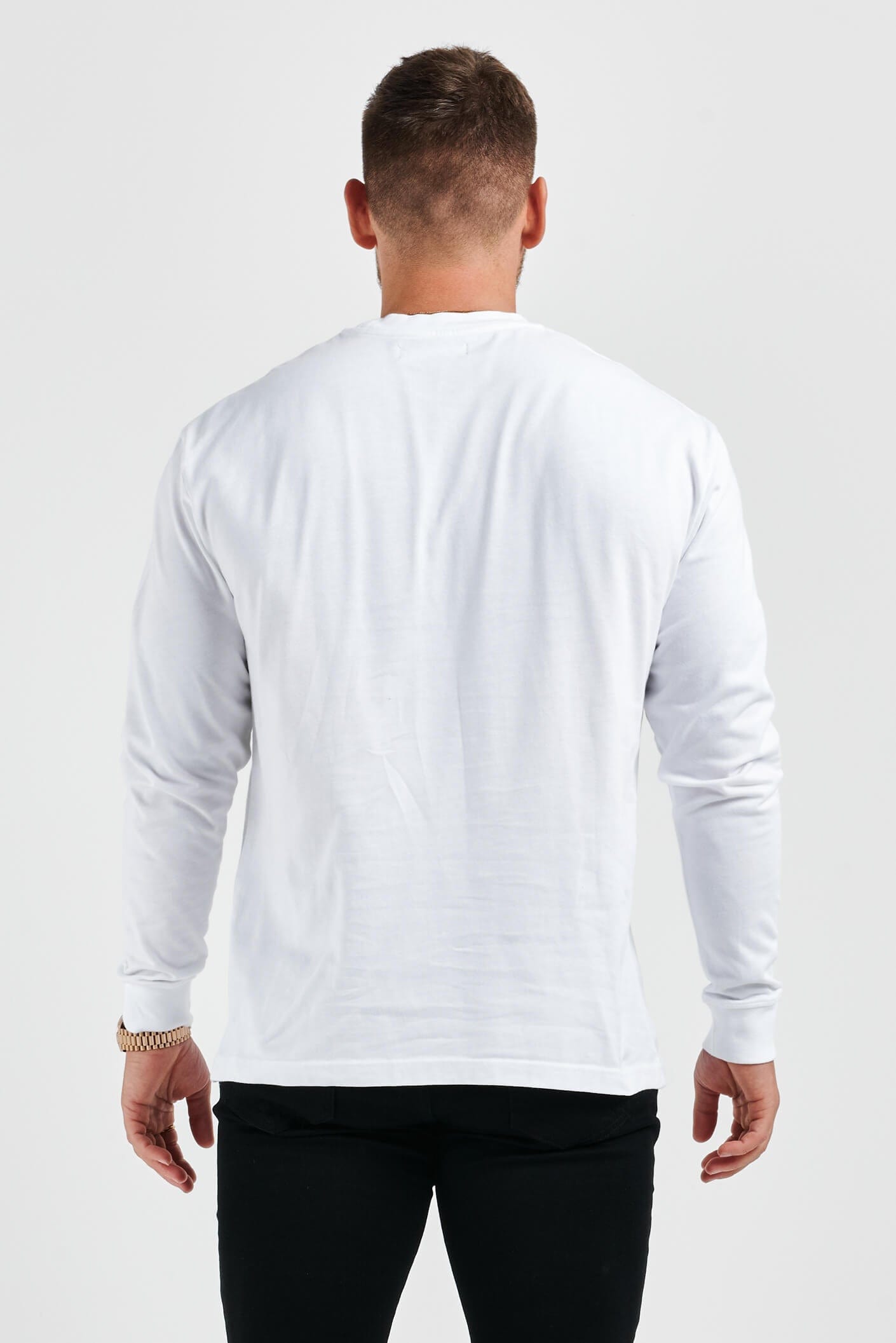ELEVATE BASICS LONG SLEEVE T-SHIRT - WHITE
