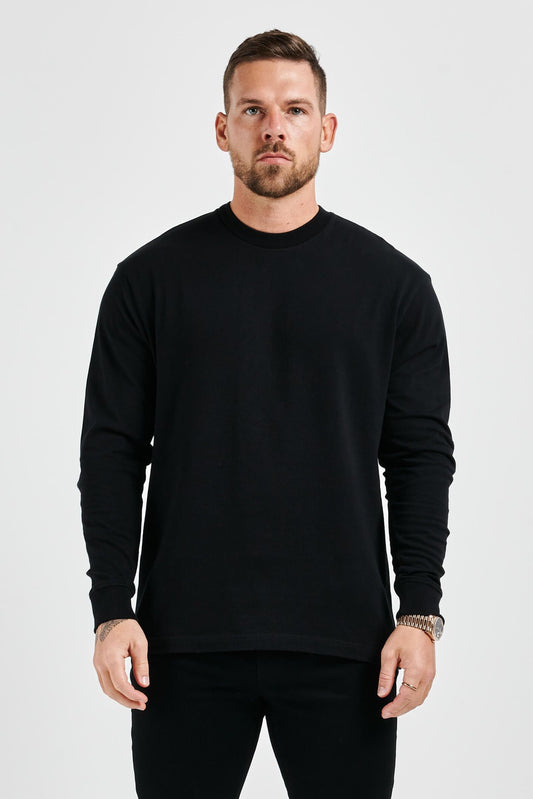 ELEVATE BASICS LONG SLEEVE T-SHIRT - BLACK